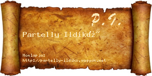 Partelly Ildikó névjegykártya